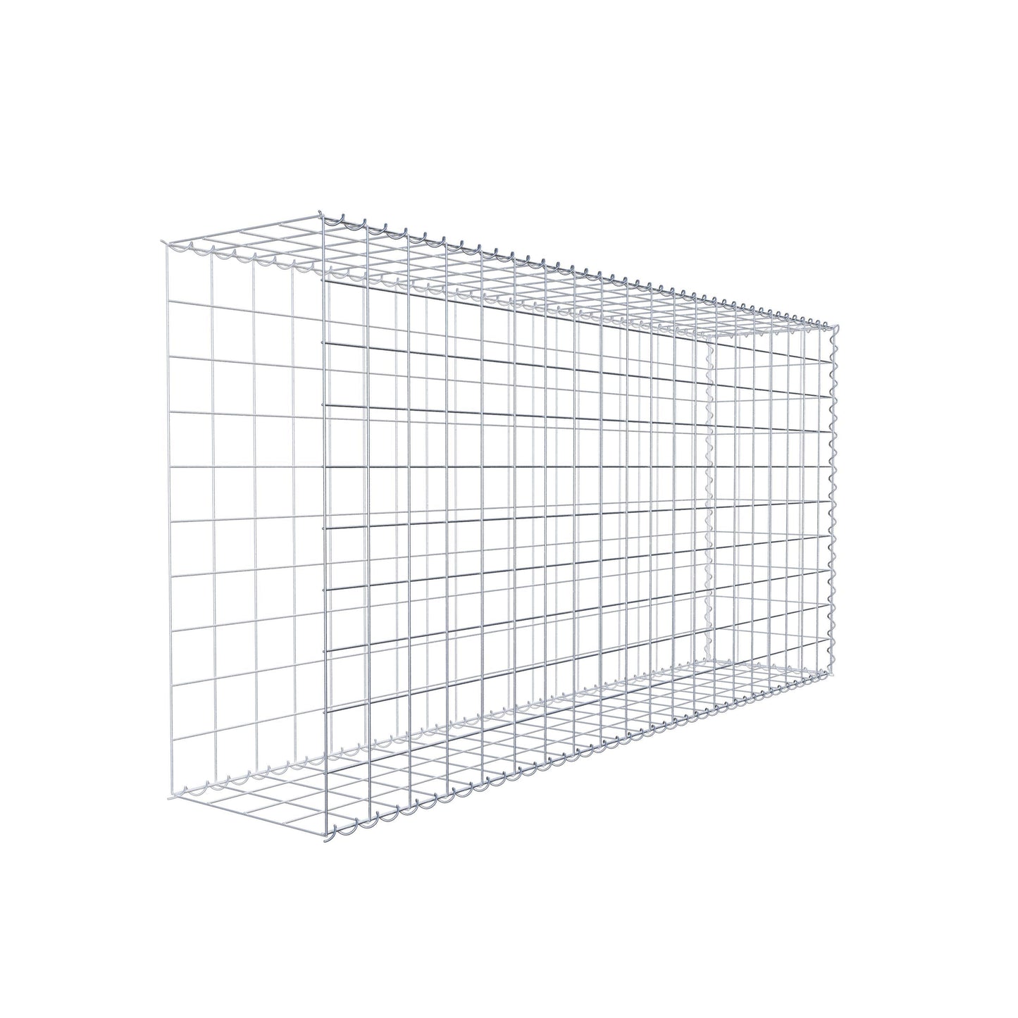 Grown-on gabion type 2 200 cm x 100 cm x 40 cm (L x H x D), mesh size 10 cm x 10 cm, spiral