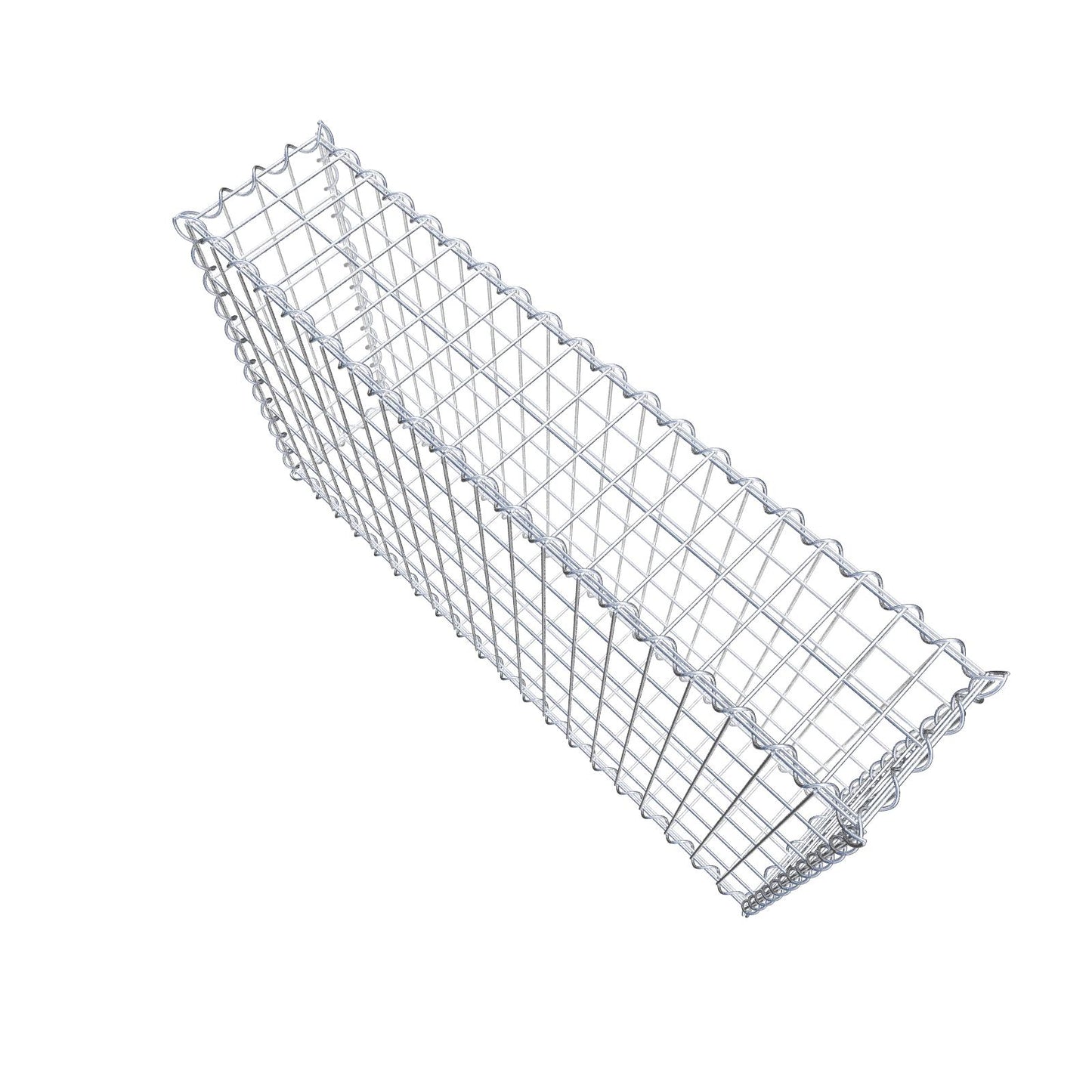 Gabione 100 cm x 60 cm x 20 cm (L x H x T), Maschenweite 5 cm x 10 cm, Spirale