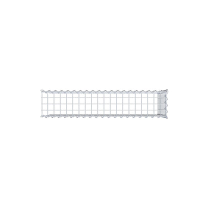 Opvokset gabion type 4 100 cm x 50 cm x 20 cm (L x H x D), maskestørrelse 5 cm x 5 cm, spiral