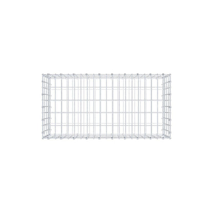 Gabion 100 cm x 40 cm x 50 cm (L x H x D), mesh size 5 x 10 cm, spiral ring