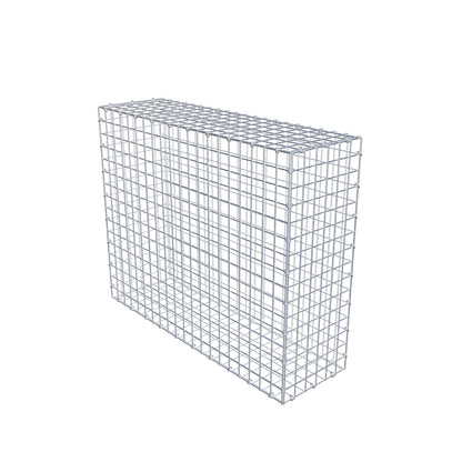 Gavión 100 cm x 80 cm x 30 cm (L x A x P), luz de malla 5 cm x 5 cm, anillo en C