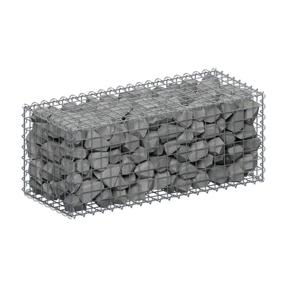 Gabion 100 cm x 40 cm x 40 cm (L x H x P), mailles 5 cm x 5 cm, spirale
