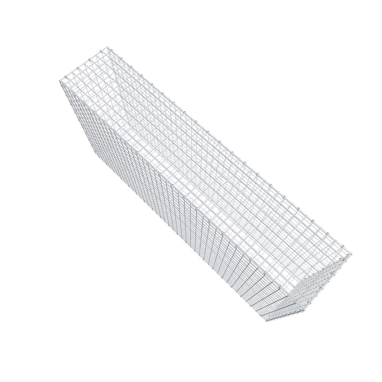 Gabione 200 cm x 100 cm x 40 cm (L x H x T), Maschenweite 5 x 5 cm, Spiralring