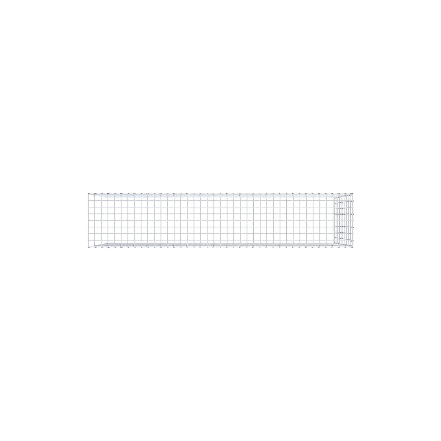Opzetpaal type 4 200 cm x 100 cm x 40 cm (L x H x D), maaswijdte 5 cm x 10 cm, C-ring