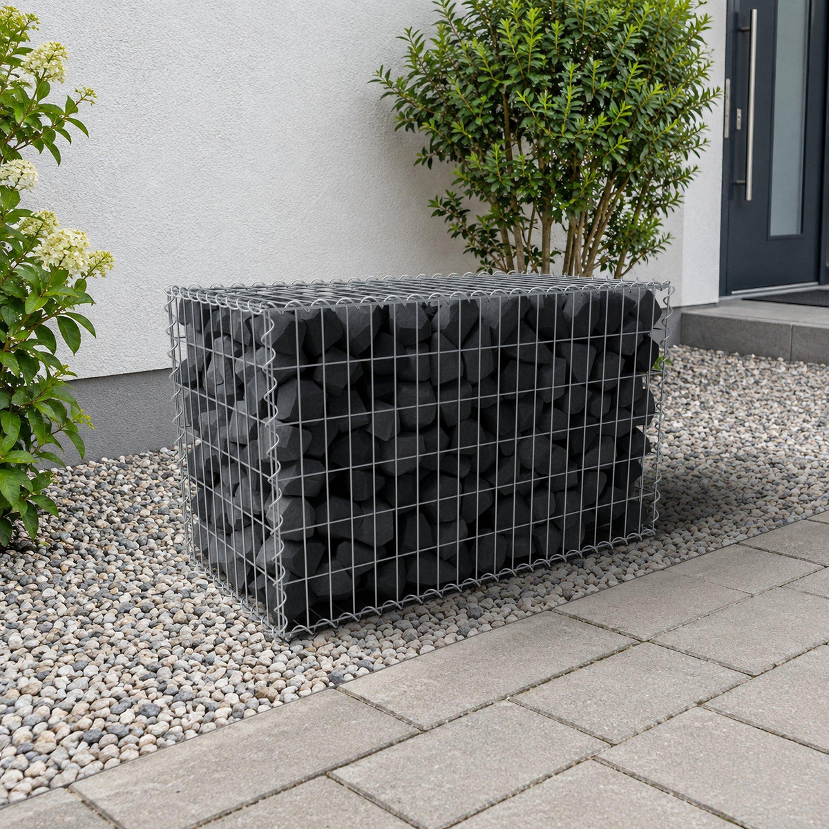 Gabion 100 cm x 60 cm x 50 cm (L x H x D), maskstorlek 5 cm x 10 cm, spiral