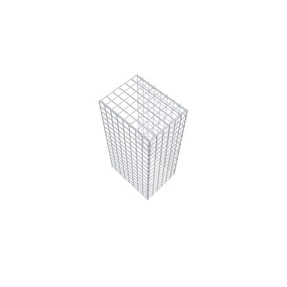 Mounted gabion type 4 80 cm x 40 cm x 30 cm (L x H x D), mesh size 5 cm x 5 cm, C-ring