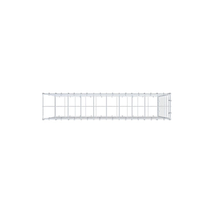Mounted gabion type 2 100 cm x 70 cm x 20 cm (L x H x D), mesh size 10 cm x 10 cm, C-ring