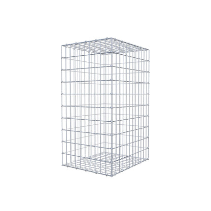 Gabião 100 cm x 60 cm x 50 cm (C x A x P), malhagem 5 cm x 10 cm, anel C