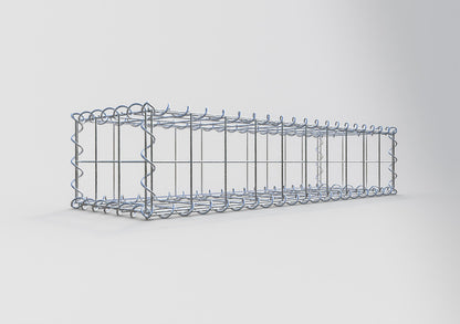 Gabião 100 cm x 20 cm x 30 cm (C x A x P), malhagem 10 cm x 10 cm, espiral