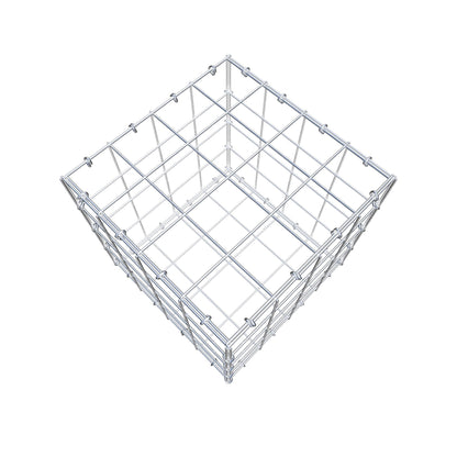 Gabion 40 cm x 40 cm x 40 cm (L x H x D), mesh size 10 cm x 10 cm, C-ring