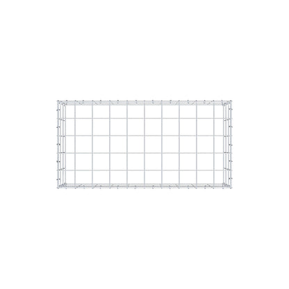 Typ 3 påbyggnadsgabion 100 cm x 30 cm x 50 cm (L x H x D), maskstorlek 10 cm x 10 cm, C-ring