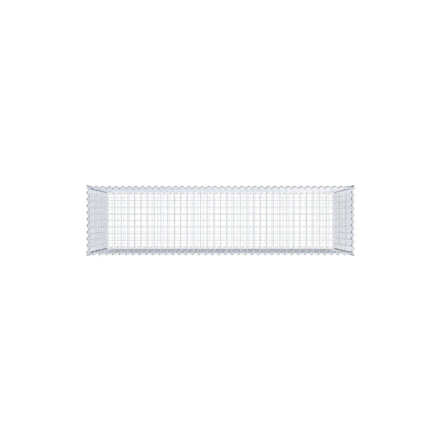 Gabion 200 cm x 100 cm x 50 cm (L x H x P), mailles 5 cm x 5 cm, spirale