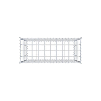 Gabion 100 cm x 90 cm x 40 cm (L x H x D), maskestørrelse 10 cm x 10 cm, spiral