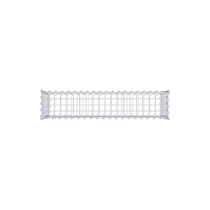 Sats med 2 gabioner 100 cm x 40 cm x 20 cm (L x H x D), maskstorlek 5 x 5 cm, spiral