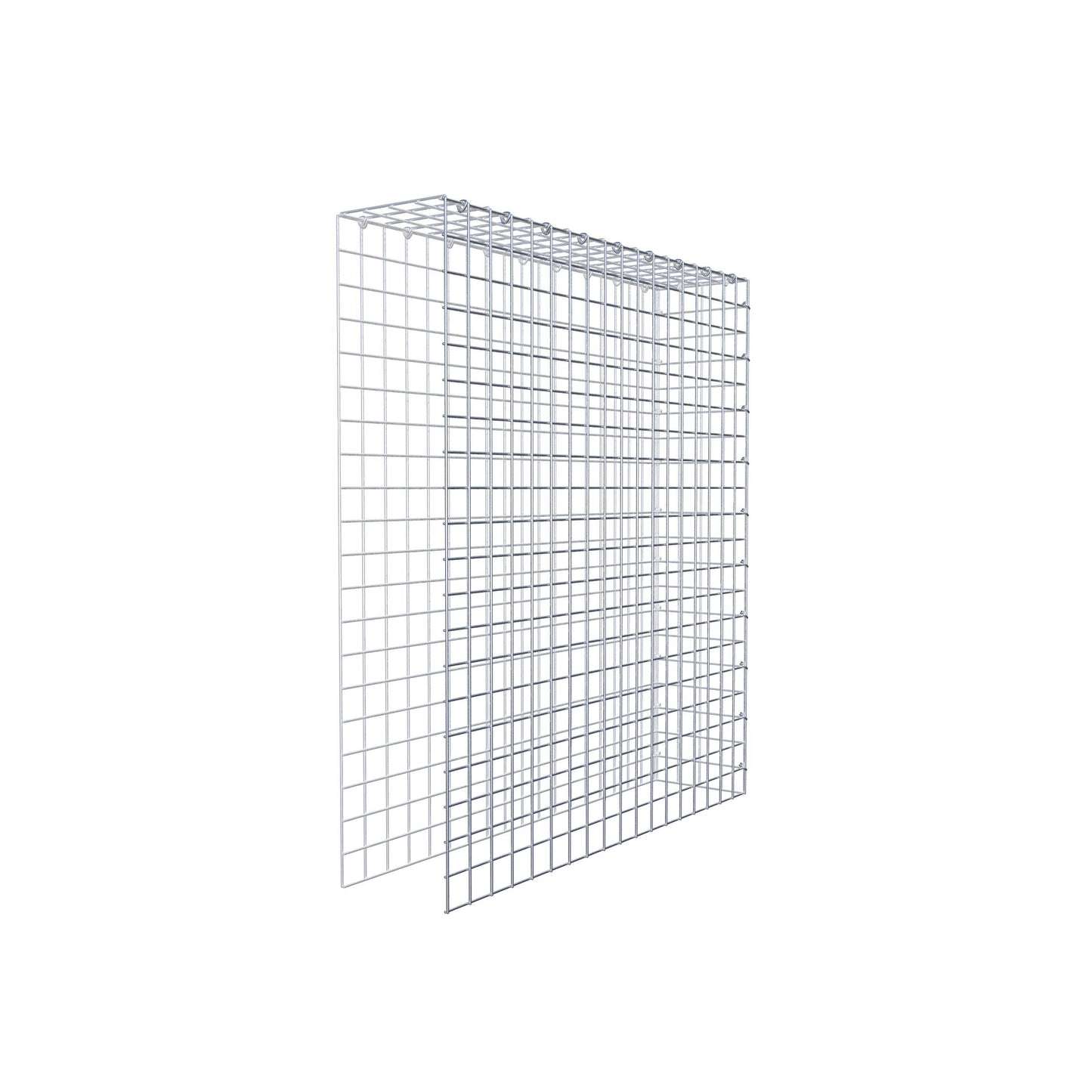 Mounted gabion type 4 100 cm x 90 cm x 20 cm (L x H x D), mesh size 5 cm x 5 cm, C-ring