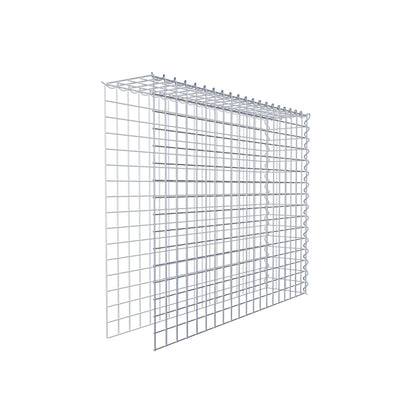 Anbaugabione Typ 4 100 cm x 80 cm x 20 cm (L x H x T), Maschenweite 5 cm x 5 cm, Spirale