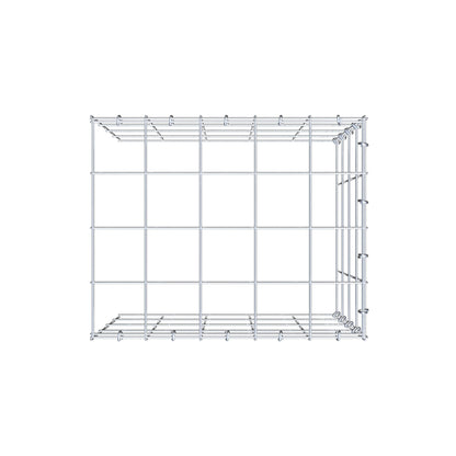 Monteret gabion type 4 50 cm x 40 cm x 40 cm (L x H x D), maskestørrelse 10 cm x 10 cm, C-ring