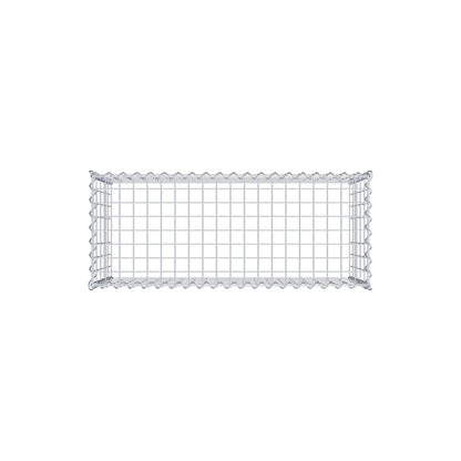 Gavión complementario tipo 3 100 cm x 50 cm x 40 cm (L x A x P), malla 5 cm x 10 cm, espiral