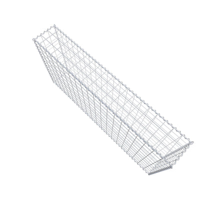 Gabion 200 cm x 100 cm x 30 cm (L x H x D), mesh size 10 cm x 10 cm, spiral