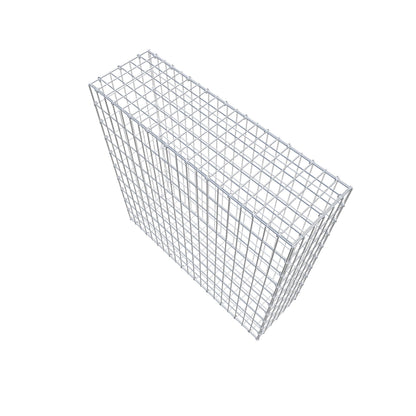 Gabion 100 cm x 100 cm x 30 cm (L x H x P), mailles 5 cm x 10 cm, anneau en C