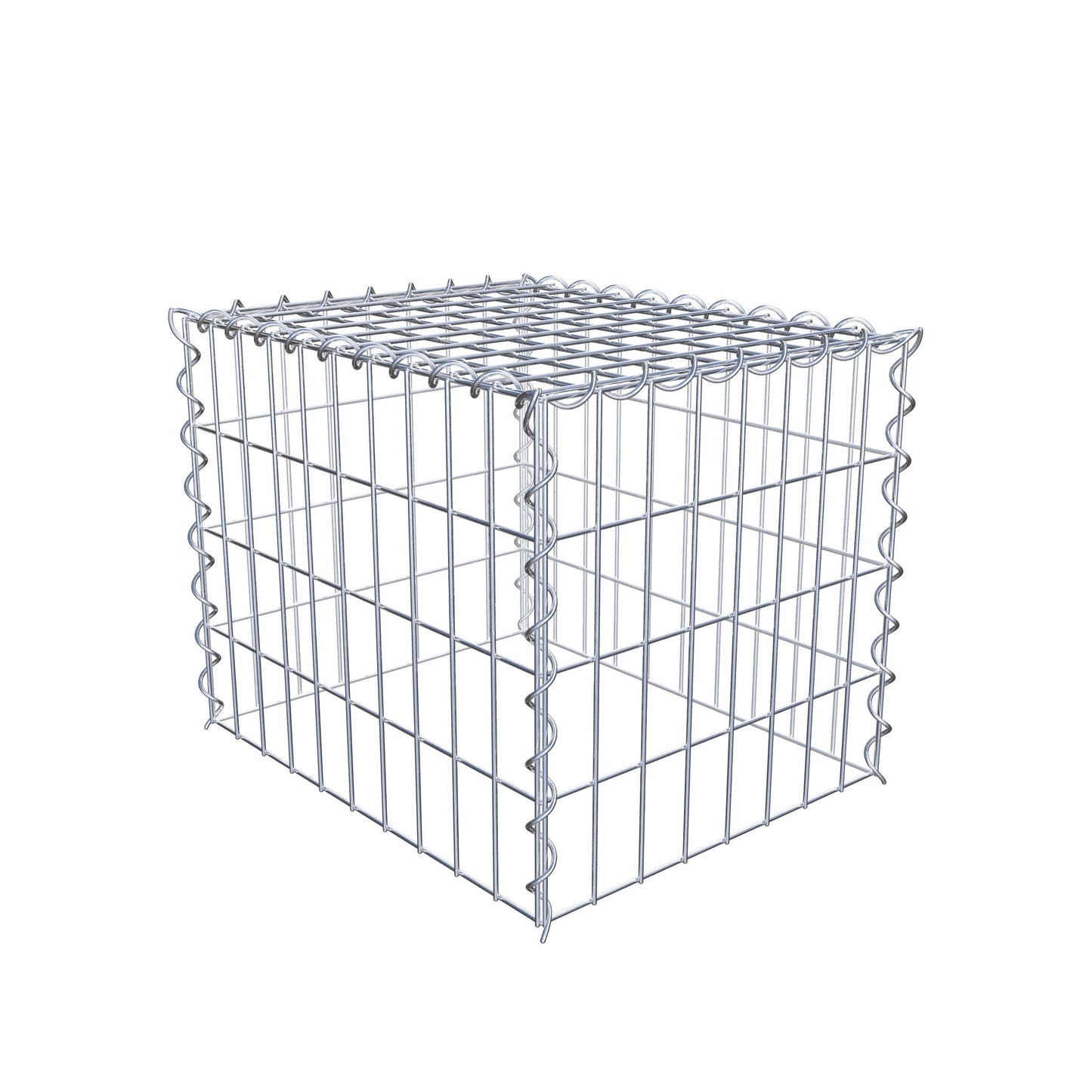 Grown-on gabion type 3 50 cm x 40 cm x 40 cm (L x H x D), mesh size 5 cm x 10 cm, spiral