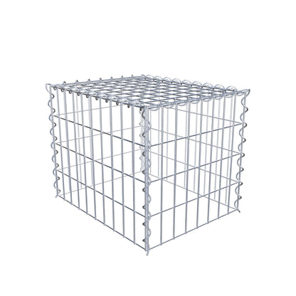 Grown-on gabion type 3 50 cm x 40 cm x 40 cm (L x H x D), mesh size 5 cm x 10 cm, spiral