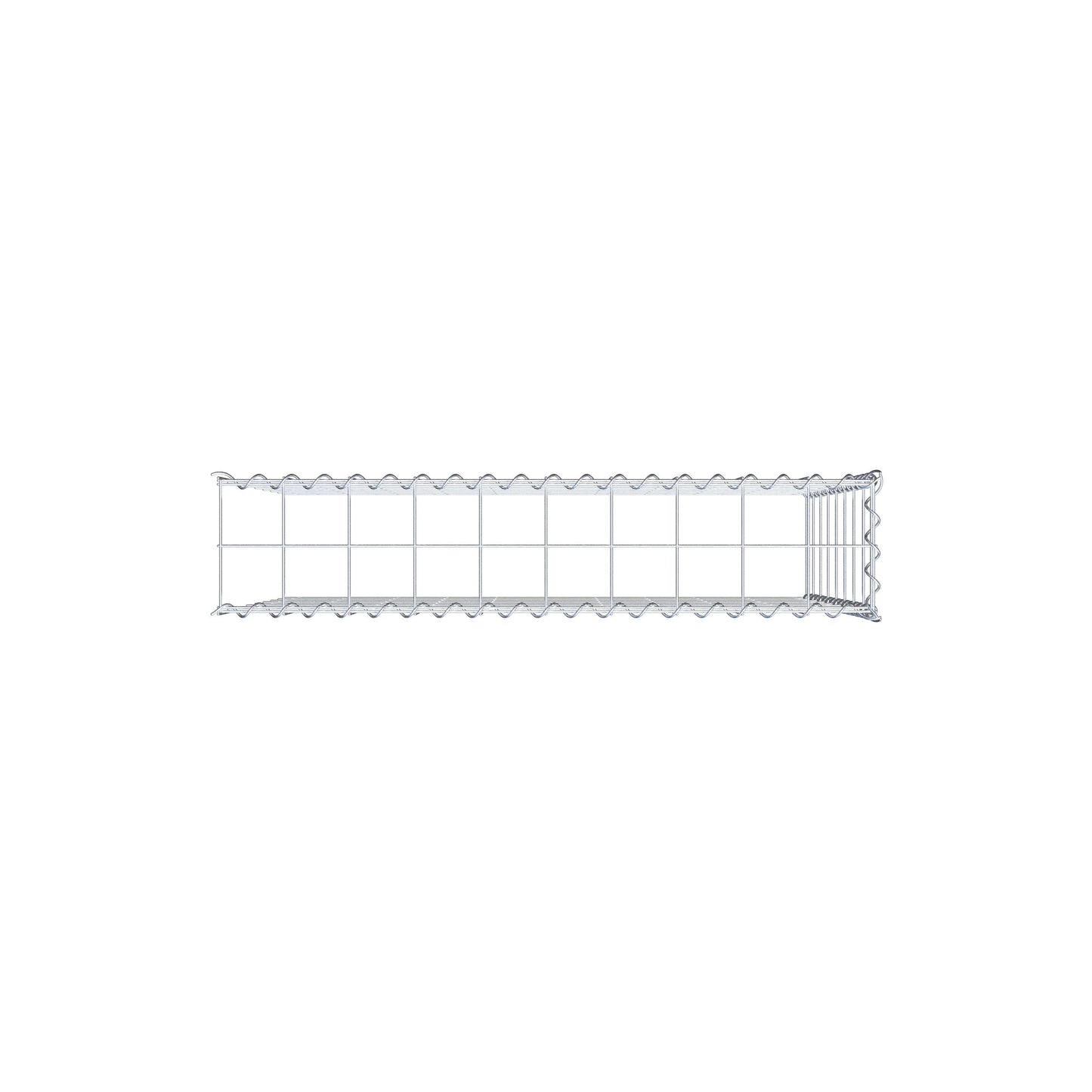 Anbaugabione Typ 4 100 cm x 80 cm x 20 cm (L x H x T), Maschenweite 10 cm x 10 cm, Spirale