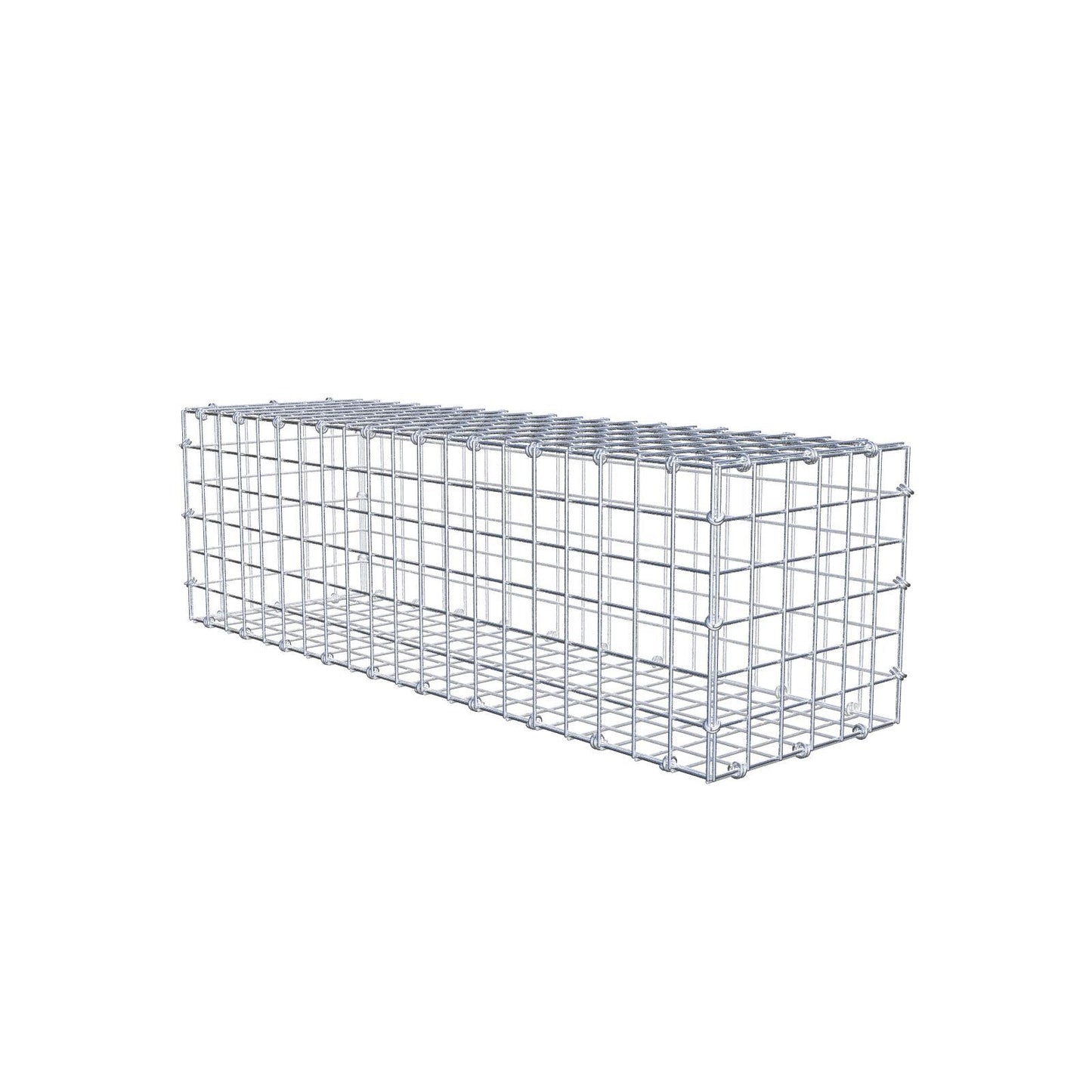 Gabione 100 cm x 30 cm x 30 cm (L x H x T), Maschenweite 5 x 5 cm, Spiralring