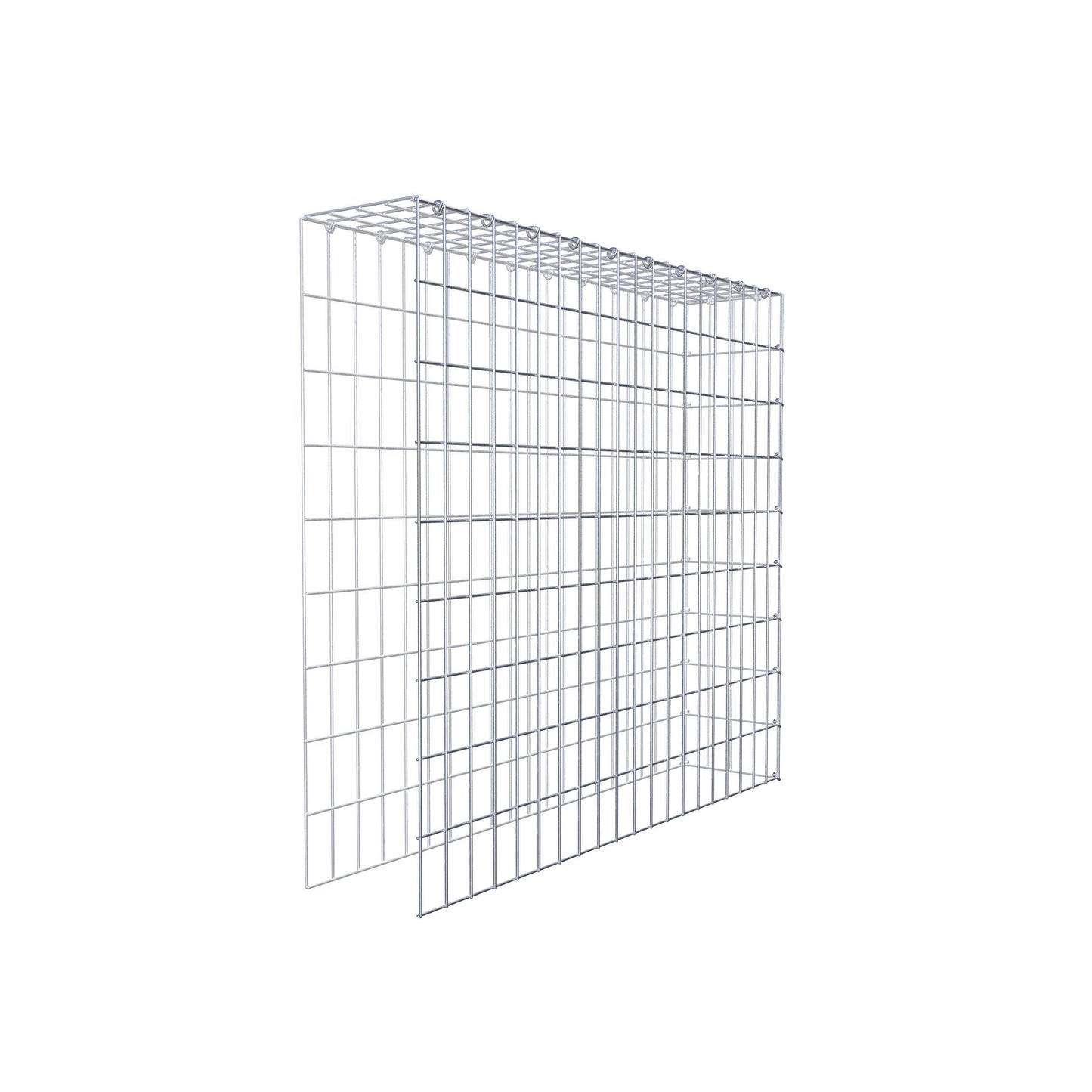 Gabião Tipo 4 100 cm x 90 cm x 20 cm (C x A x P), malhagem 5 cm x 10 cm, anel C