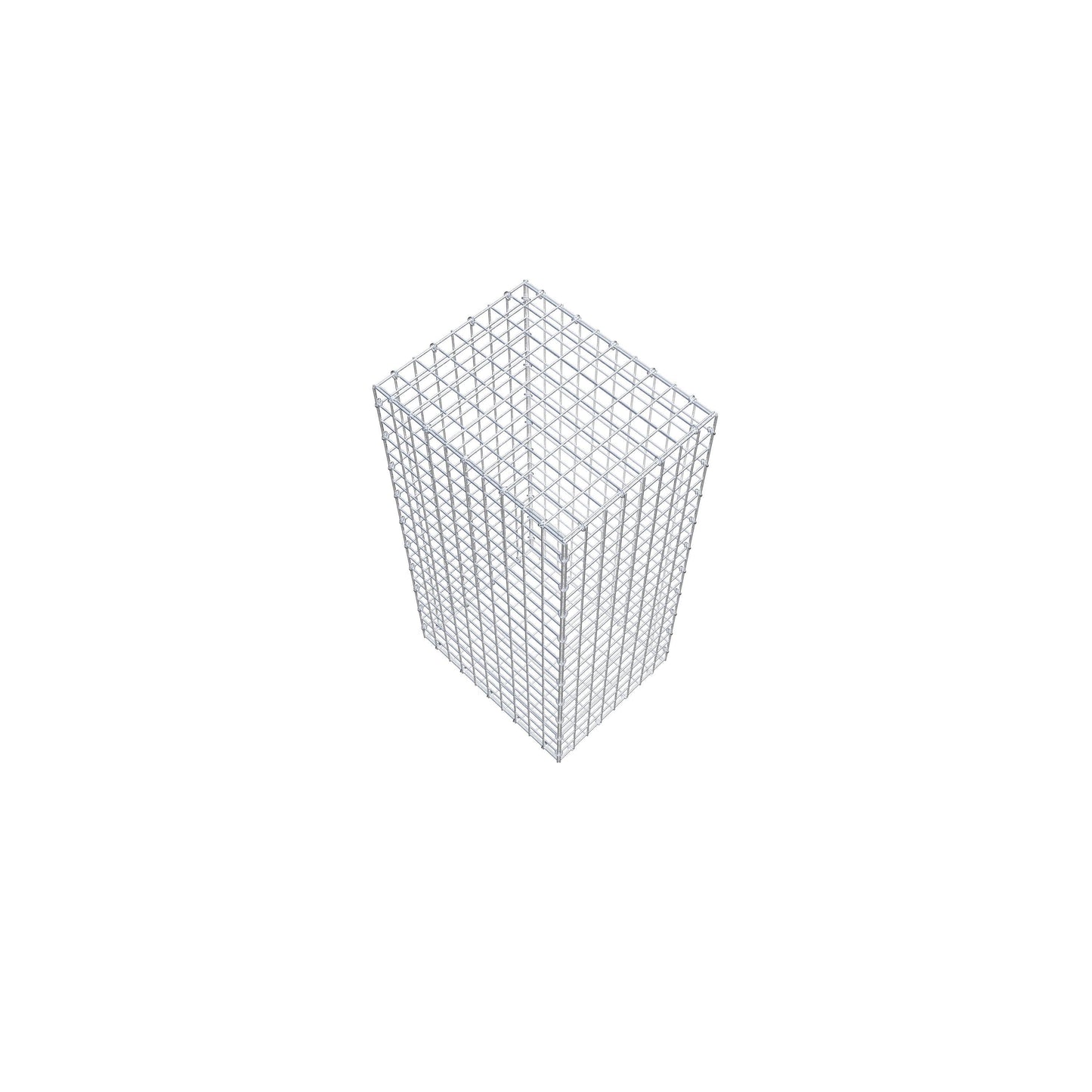 Gabião 100 cm x 50 cm x 40 cm (C x A x P), malhagem 5 cm x 5 cm, anel C