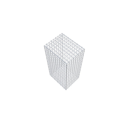 Gabião 100 cm x 50 cm x 40 cm (C x A x P), malhagem 5 cm x 5 cm, anel C