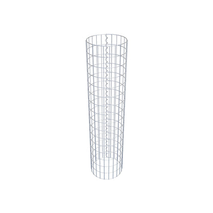 Gabionensäule rund 37 cm Durchmesser, 160 cm Höhe, Maschenweite 5 cm x 10 cm