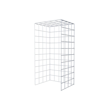 Mounted gabion type 4 100 cm x 40 cm x 50 cm (L x H x D), mesh size 10 cm x 10 cm, C-ring