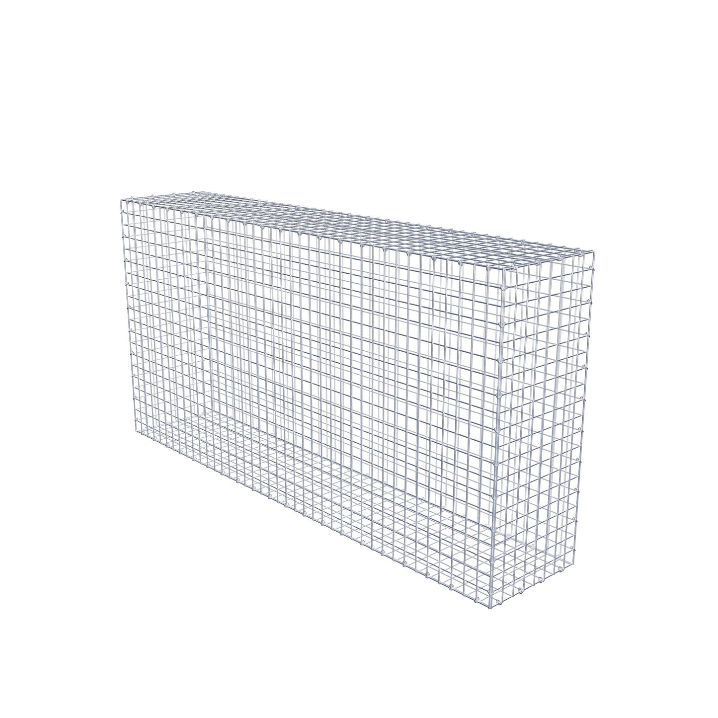 Gavión 200 cm x 100 cm x 40 cm (L x A x P), malla 5 cm x 5 cm, anillo en C