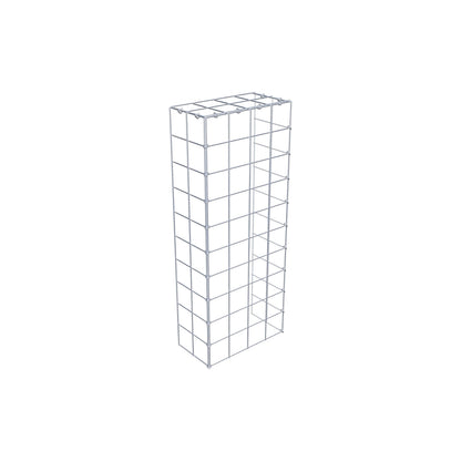 Mounted gabion type 4 100 cm x 20 cm x 40 cm (L x H x D), mesh size 10 cm x 10 cm, C-ring