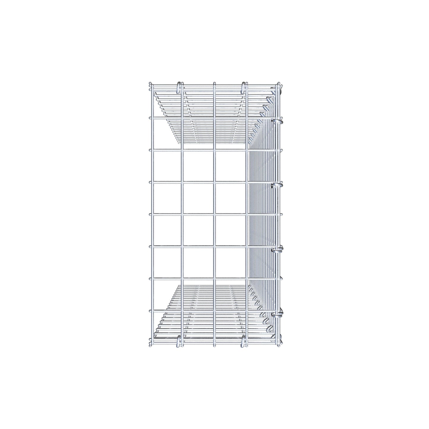 Fourche rapportée type 4 100 cm x 20 cm x 40 cm (L x H x P), mailles 5 cm x 5 cm, anneau C
