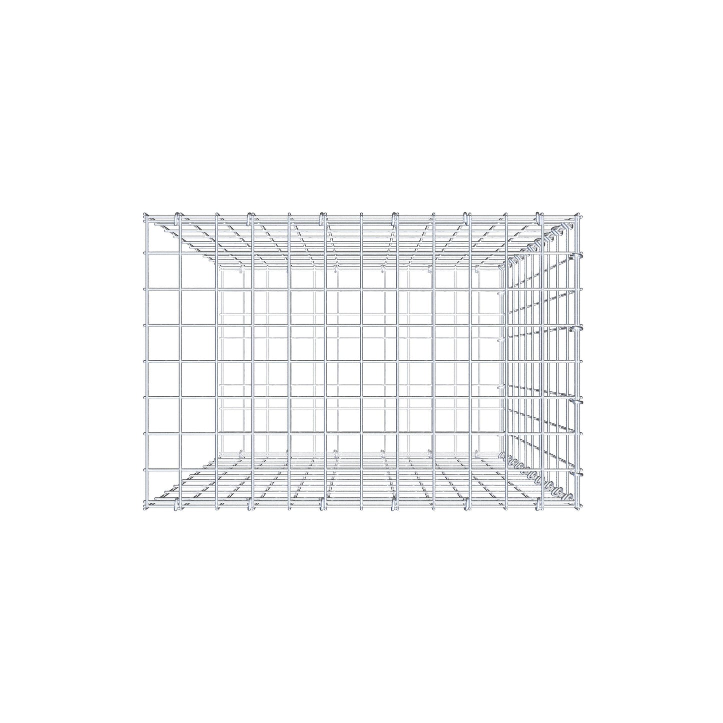 Gabião tipo 2 100 cm x 60 cm x 40 cm, malhagem 5 cm x 10 cm, anel C