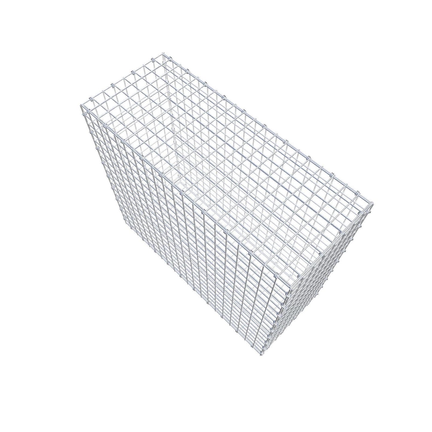Gabion 100 cm x 90 cm x 40 cm (L x H x D), maskestørrelse 5 x 5 cm, spiralring