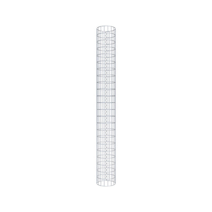 Gabion column around 27 cm diameter, 230 cm high, mesh size 5 cm x 10 cm