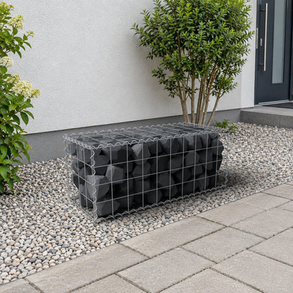 Gabion 100 cm x 40 cm x 40 cm (L x H x D), mesh size 10 cm x 10 cm, spiral