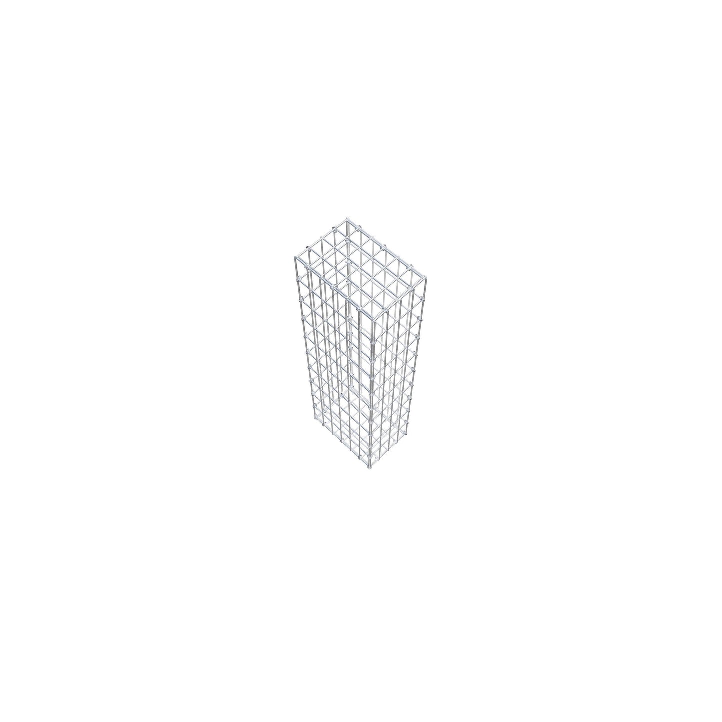 Gabião 100 cm x 30 cm x 20 cm (C x A x P), malhagem 5 cm x 10 cm, anel C