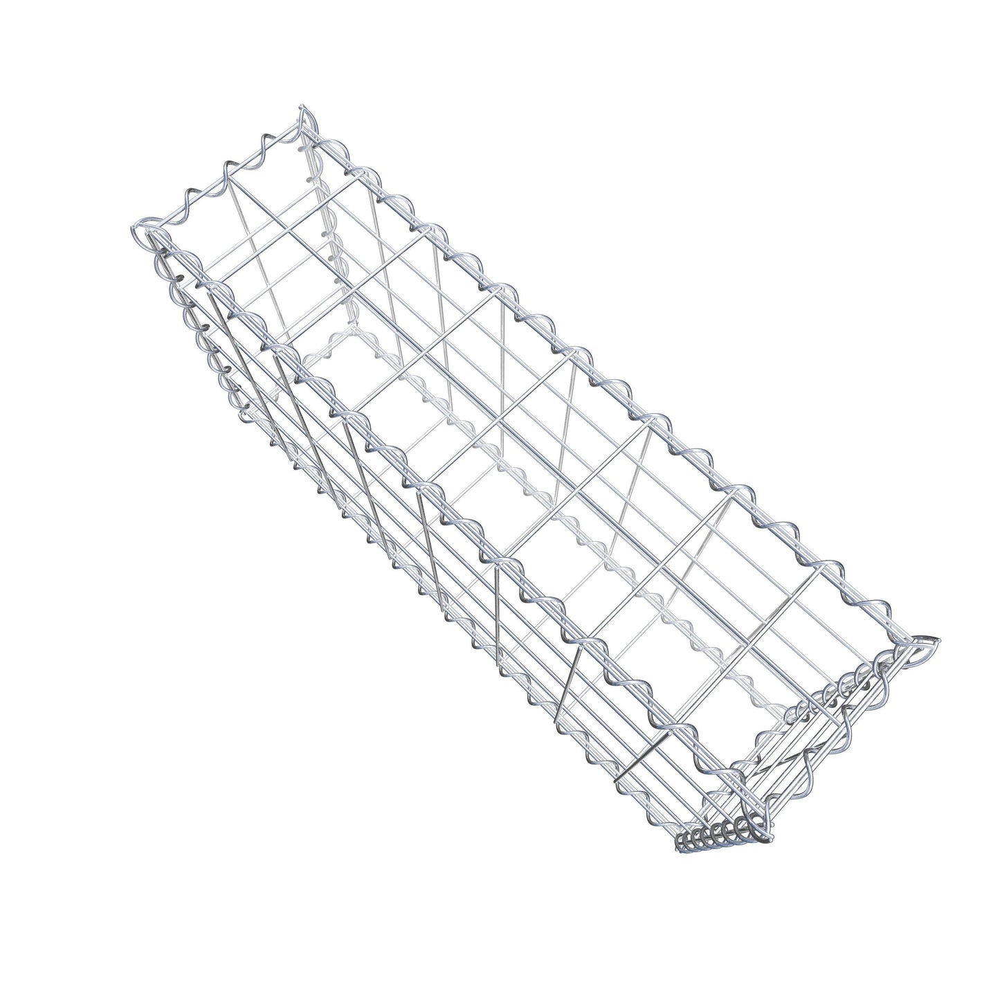 Gabion 80 cm x 40 cm x 20 cm (L x H x P), mailles 10 cm x 10 cm, spirale