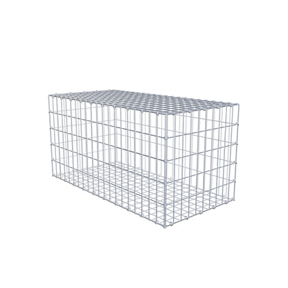 Gabião 100 cm x 50 cm x 50 cm (C x A x P), malhagem 5 cm x 10 cm, anel C