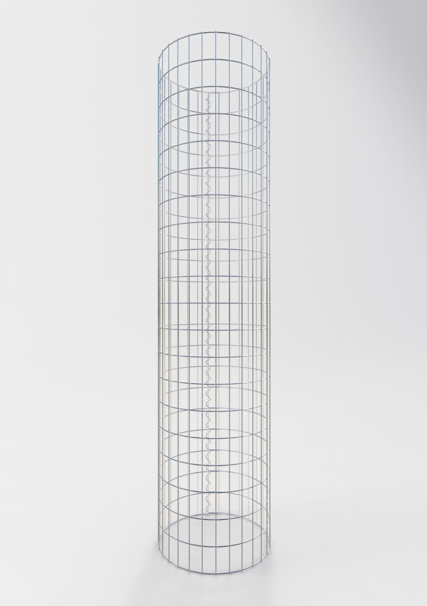 Gabionsøjle ca. 47 cm diameter, 200 cm højde, maskestørrelse 5 cm x 10 cm