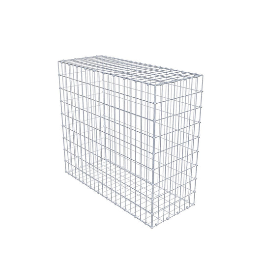Gabion 100 cm x 90 cm x 40 cm (L x H x D), mesh size 5 x 10 cm, spiral ring