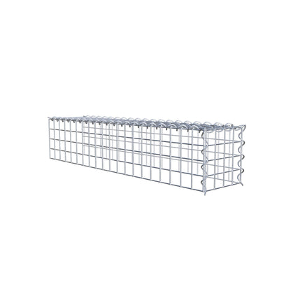 Opvokset gabion type 4 100 cm x 20 cm x 20 cm (L x H x D), maskestørrelse 5 cm x 5 cm, spiral