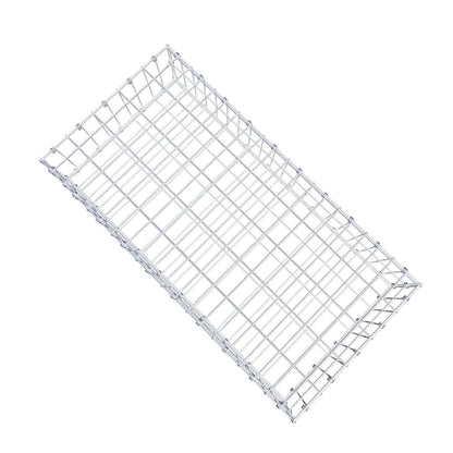 Gabion 100 cm x 20 cm x 50 cm (L x H x D), mesh size 5 x 10 cm, spiral ring