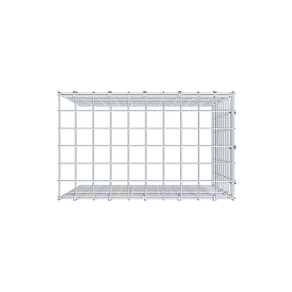 Opbouw schanskorf type 4 50 cm x 50 cm x 30 cm (L x H x D), maaswijdte 5 cm x 5 cm, C-ring
