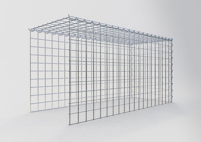 Grown-on gabion type 4 100 cm x 50 cm x 40 cm (L x H x D), mesh size 5 cm x 5 cm, spiral