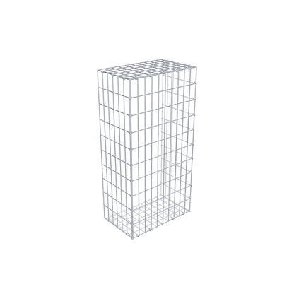 Fourche rapportée type 2 100 cm x 30 cm x 50 cm, mailles 5 cm x 10 cm, anneau en C